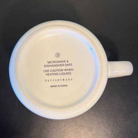 POTTERY BARN Scottish Tartan Plaid Letter “P” Monogram Initial Ceramic Mug - Picture 8 of 10